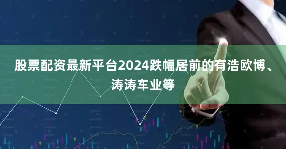 股票配资最新平台2024跌幅居前的有浩欧博、涛涛车业等
